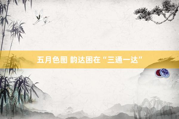 五月色图 韵达困在“三通一达”