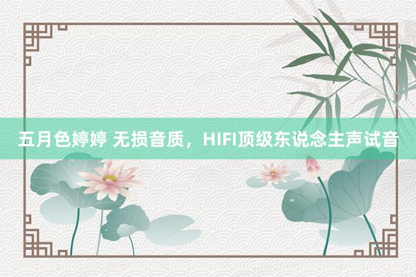 五月色婷婷 无损音质，HIFI顶级东说念主声试音