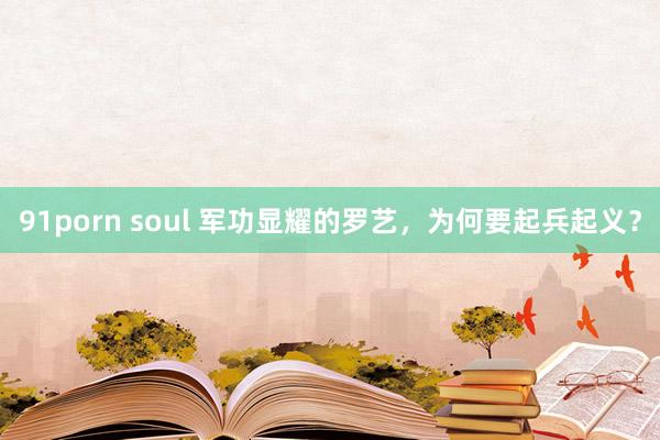 91porn soul 军功显耀的罗艺，为何要起兵起义？