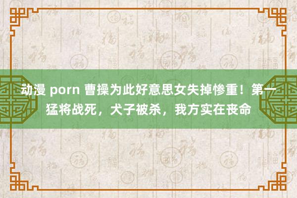 动漫 porn 曹操为此好意思女失掉惨重！第一猛将战死，犬子被杀，我方实在丧命