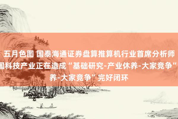 五月色图 国泰海通证券盘算推算机行业首席分析师杨林: 中国科技产业正在造成“基础研究-产业休养-大家竞争”完好闭环
